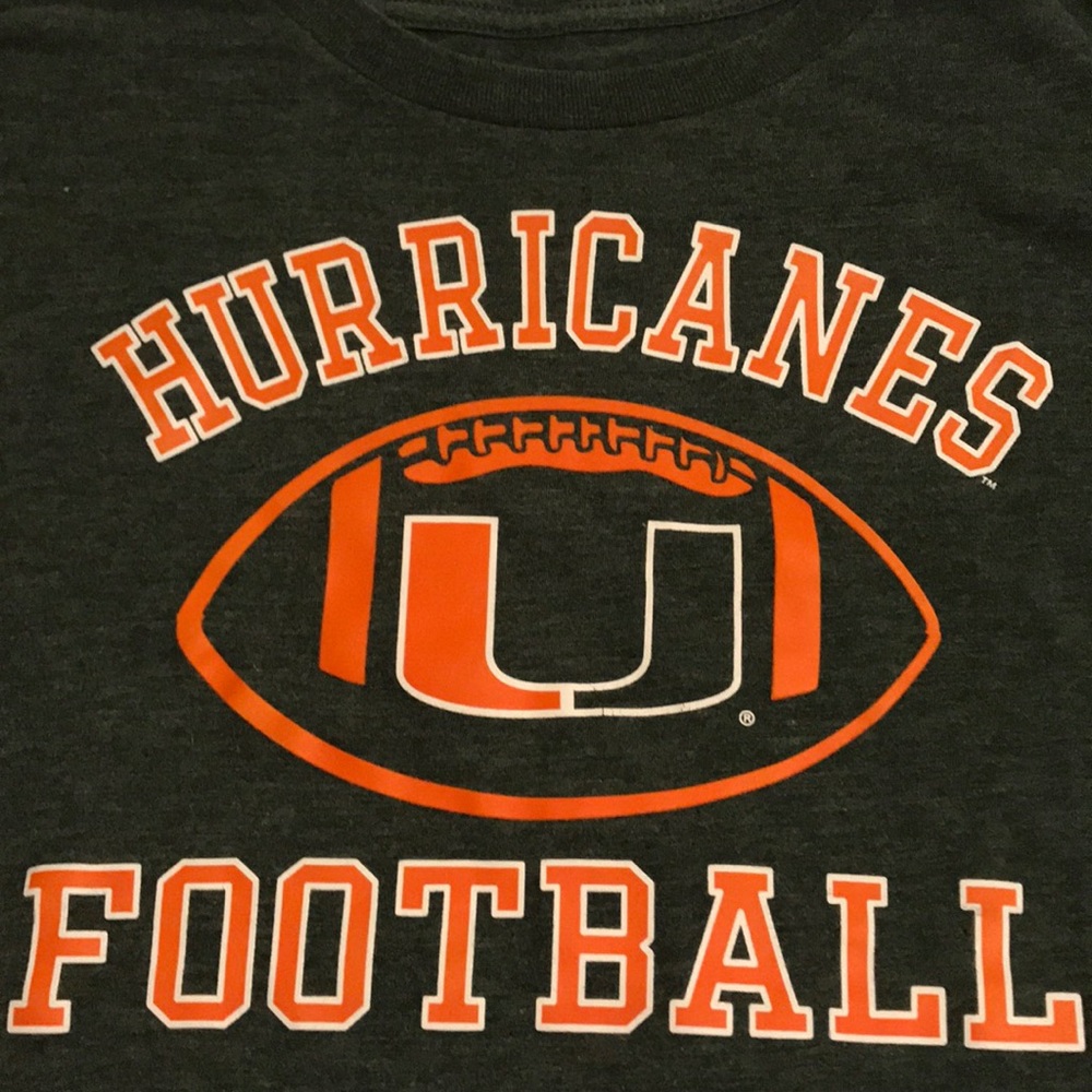 Miami Hurricanes Football T-shirt - Youth XL - $9